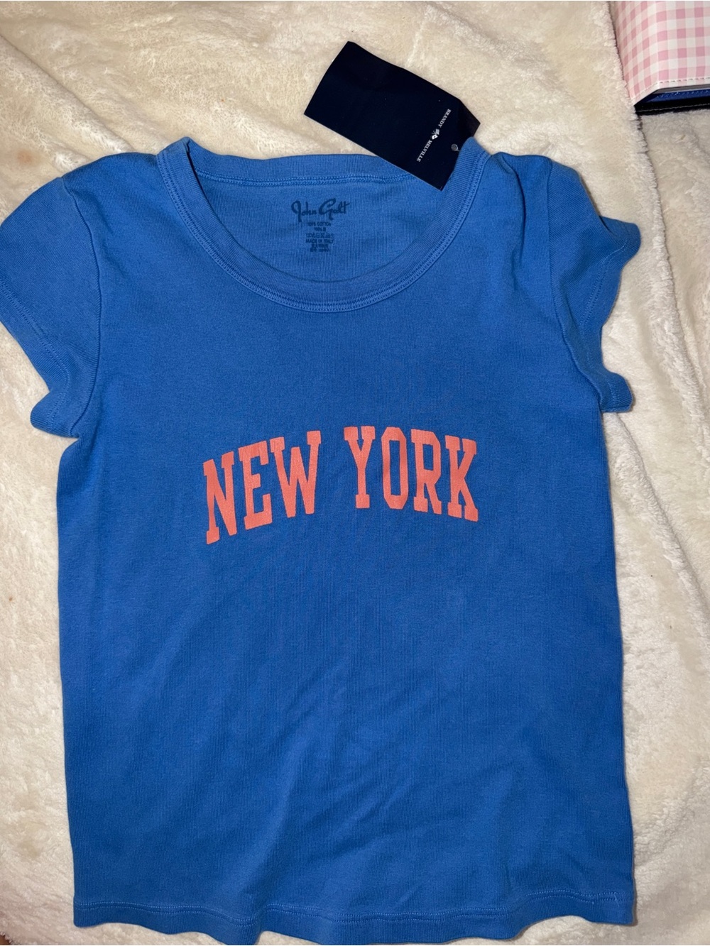 Brandy Melville RARE' Blue "New York" Knicks Tee